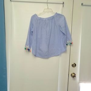 Girl Krazy blouses blue and white size L